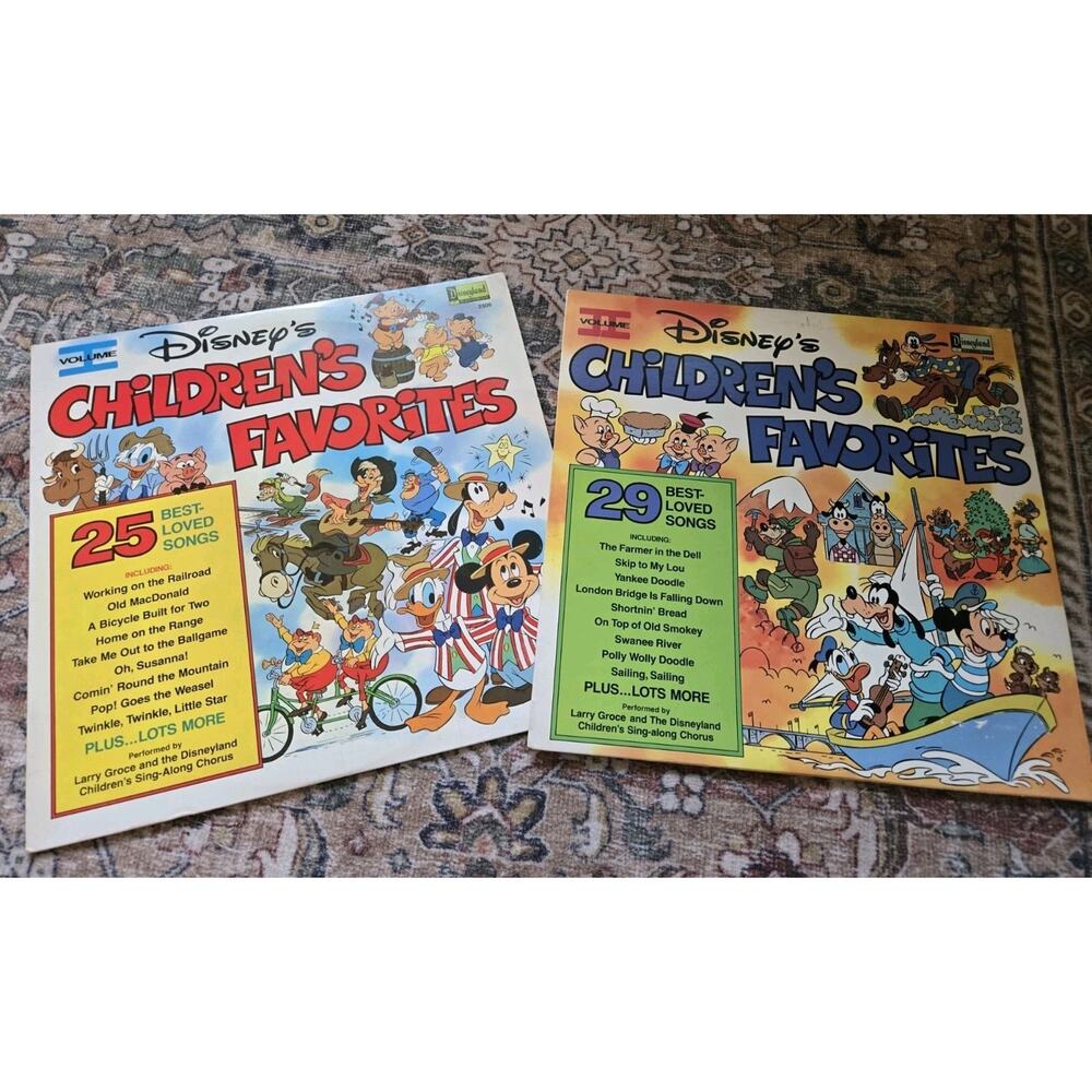 Disney's Children’s Favorites Volume 1 &2 Set. Vinyl/ LP/ Record